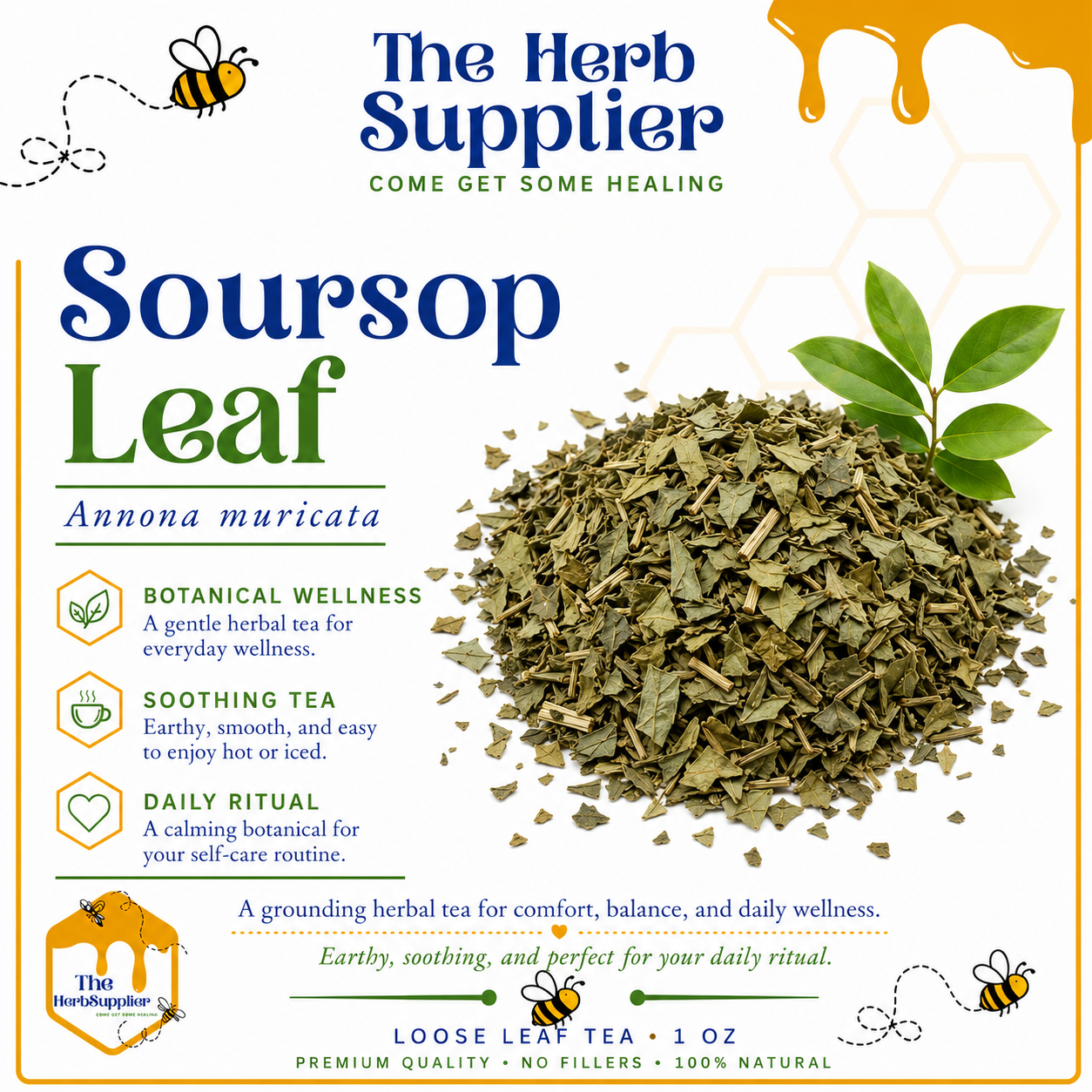 Soursop Leaf (Coarse Cut)